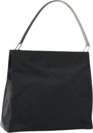 Prada Pre-owned Nylon Schoudertas - Dames - Vintage Schoudertas - Zwart - ONE Size - Nylon - Vintage