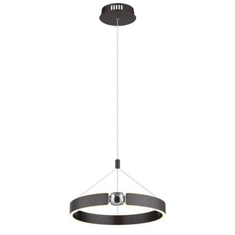 Netlighting Hendricks Pendant Ceiling Light Bronze Colored Brushed LED 3000K in Brown