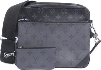 Louis Vuitton Black Gris Monogram Eclipse Monogram Eclipse Pouch Shoulder Bag (Pre-Owned)