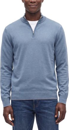 Raffi Jersey 1/4-Zip Mock Neck Sweater