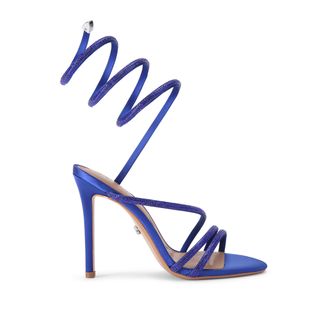 Carvela Womens Spiral 105 Sandals - Blue Fabric - Size UK 7