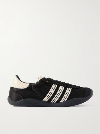 adidas Originals + Wales Bonner Sneakers In Raso Con Finiture In Pelle E Crochet Karintha - Nero