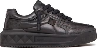 Valentino Garavani Roman Stud Sneaker - Heren - Sneakers - Zwart - 41 EU - Leer - Schoenen