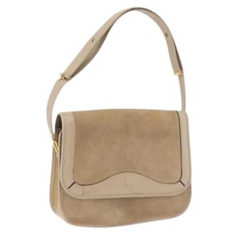 Dior Pre-owned Vintage Suede Shoulder Bag - Dames - Pre-owned - Beige - Maat: ONE Size Su&egrave;de
