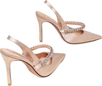 Generic Women Stiletto Heel Sandals Pointed Toe Rhinestone Elegant Party Slip On Dress Shoes