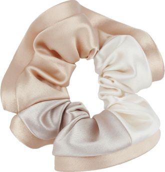 Alexandre de Paris Premiere Dame silk scrunchie in Pink at Nordstrom