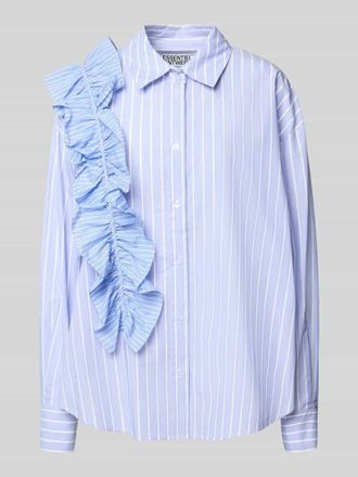 Essentiel Relaxed Fit Hemdbluse aus reiner Baumwolle Modell IBODY in Hellblau, Größe L