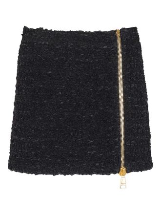 Balmain Tweed mini-rok - Zwart