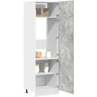 vidaXL vidaXL Mobile per Frigo Lyon Grigio Cemento 60x57x207 cm