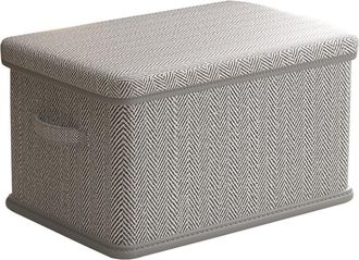 OEM Pr&aacute;ctica Caja De Almacenamiento De Tela Con Tapa Plegable Y Compartimentos, Cesta De Almacenamiento Que Ahorra Espacio Para Ropa, Libros, Armario, Dor