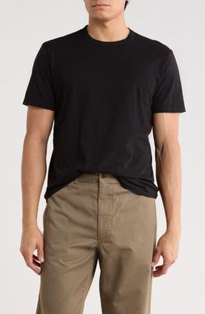 Buck Mason Pima Cotton Curved Hem T-Shirt in Black at Nordstrom Rack, Size Small