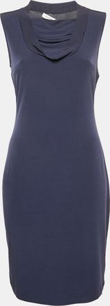 Calvin Klein Navy Blue Jersey Sleeveless Short Dress