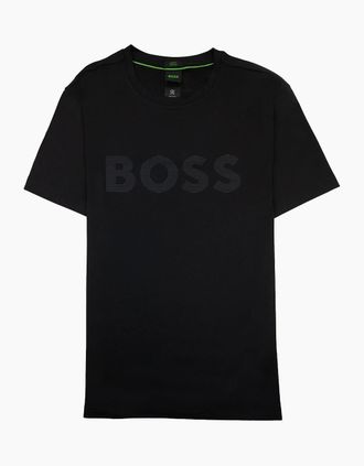 HUGO BOSS Mens Hugo Boss Tee Active Slim Fit Tee Black 001 - Size: 44