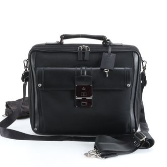 Gucci Black Leather Nylon Shoulder Bag (Pre-Owned)