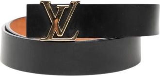 Louis Vuitton Pre-owned Leren Riem - Dames - Vintage Accessoires - Zwart - ONE Size - Leer - Vintage