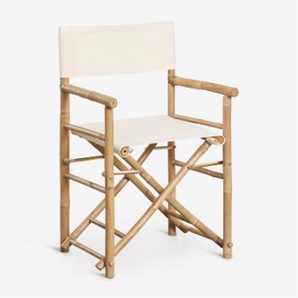 Sklum Sklum - Silla De Director Plegable En Bamb&uacute; Para Jard&iacute;n Woody