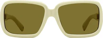 Jacquemus JAC86S Oversized Acetate Frame Sunglasses - Beige