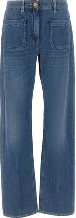 Elisabetta Franchi Mujer, Vaqueros, Azul, Talla: W25