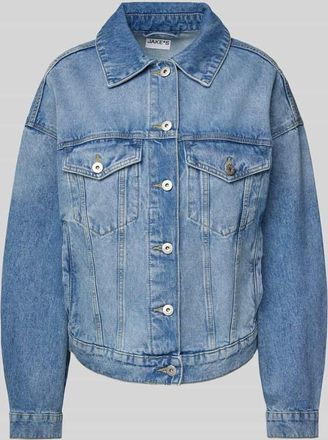 Jake*s Casual Jeansjacke mit Pattentaschen in Jeansblau, Gr&ouml;&szlig;e 36