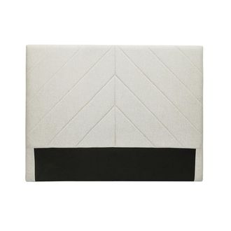 Miliboo Cabecero De Cama De Tela Efecto Aterciopelado Beige 160 Cm Avah