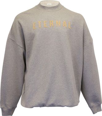 Fear of God Fear of God Eternal Print Long Sleeve Sweatshirt in Grey Cotton
