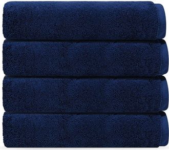 Brooks Brothers Puresoft 4-Piece Turkish Cotton Wash Cloths in Navy at Nordstrom Rack