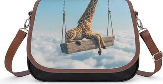 Generic Giraffe Swinging Small Womens Crossbody Bags Shoulder Handbag with Adjustable Strap for Travel