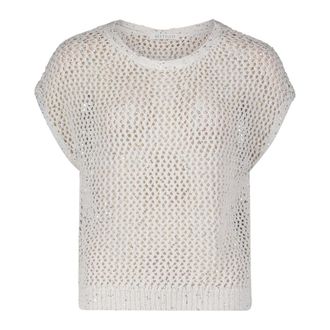 Betty & Co Dames, Truien, Wit, Maat: S