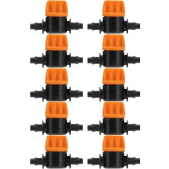 OEM Ahlsen 10 Piezas V&aacute;lvula De Conmutaci&oacute;n Para Riego Por Goteo Conector De Tubo De Riego 4/7 Conectores De Manguera V&aacute;lvula De P&uacute;as Adecuado Para Agricu