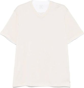 Eleventy T-shirt in cotone - Toni neutri