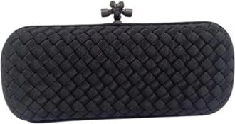 Bottega Veneta Pre-owned Clutches, female, Black, Size: ONE SIZE Pre-owned Silk Clutch
