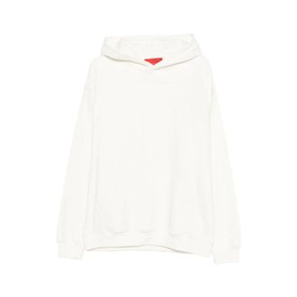 Vision Of Super Hoodies, male, White, Size: XS Flame-Embossed Hoodie