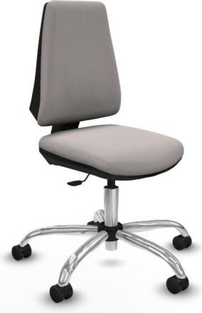 Piqueras y Crespo Piqueras Y Crespo - Elche Cp Similpiel Blanco Base Cromada Ruedas Nailon 65mm