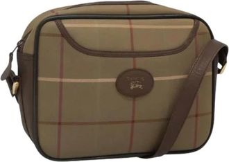 Burberry Pre-owned Cross Body Bags, female, Brown, Size: ONE SIZE Pre-owned Canvas Shoulder Bag