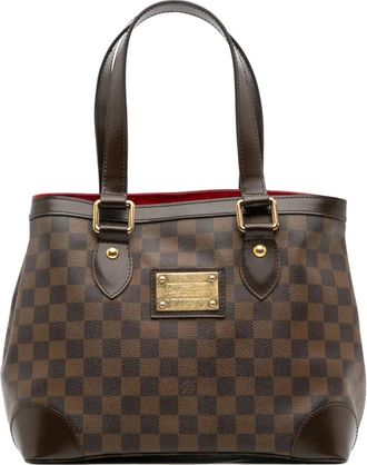 Louis Vuitton Borsa tote Hampstead PM in tela Damier Eb&egrave;ne 2003-2014 - Marrone