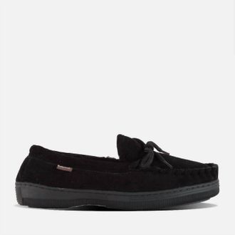 Lamofootwear Mens Moccasin Slipper In Black