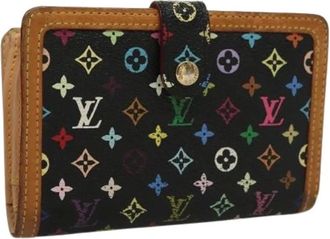 Louis Vuitton Pre-owned Wallets, female, Black, Size: ONE SIZE Pre-owned Canvas Wallet