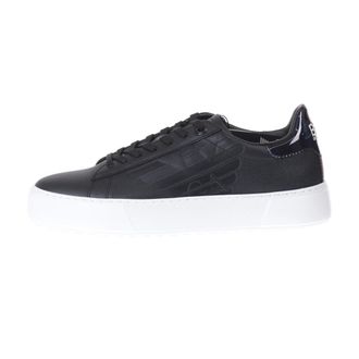 Emporio Armani Training Sneakers - Heren - Sneakers - Zwart - 39 1/2 EU - Leer - Schoenen