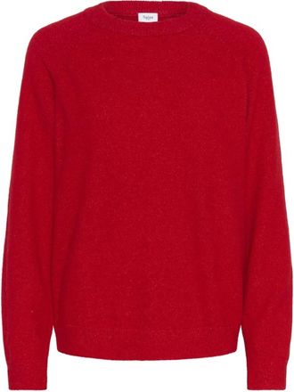 Saint Tropez Garbie SZ Pullover - Dames - Ronde hals truien - Rood - S - Truien & Vesten