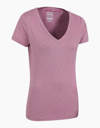 Mountain Warehouse Womens Mountain Warehouse Womens/Ladies Vitality V Neck T-Shirt - Pink - Size: 10