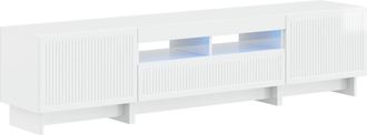 vidaXL Cabinet De Tv Led De 5 Piezas Blanco Brillante Vidaxl
