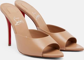 Christian Louboutin Miss Z leather mules