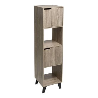 5five Simply Smart 5five Simply Smart - Estanter&iacute;a Ceda Efecto Roble Natural Negro - 5five