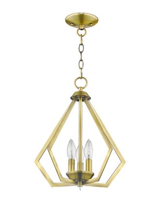 Livex Lighting Livex Prism 3-Light Ab Mini Chandelier/Ceiling Mount