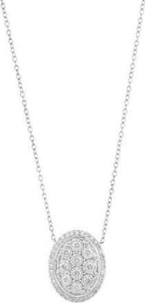 Effy Sterling Silver Diamond Pendant Necklace in White at Nordstrom Rack, Size 18