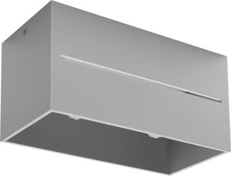 OEM L&aacute;mpara De Techo Basalto 2 G9 Gris Alu Lumilo 03.315.85