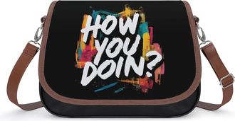 Generic How You Doin1 Fashion Womens Crossbody Bags Novelty Handbag Shoulder Bag Purse