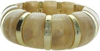 Olivia Welles Kenze Boho Bangle Bracelet in Gold /Brown at Nordstrom Rack