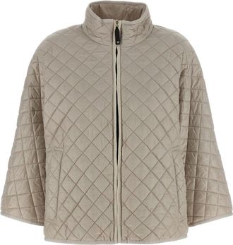 Max Mara Delfina Reversible Cape - Dames - Winterjassen - Grijs - S - Polyester - Jassen