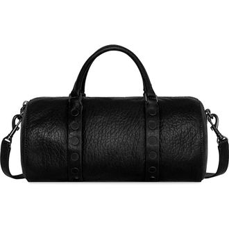 Rebecca Minkoff Tootsie Leather Barrel Crossbody Bag in Black at Nordstrom